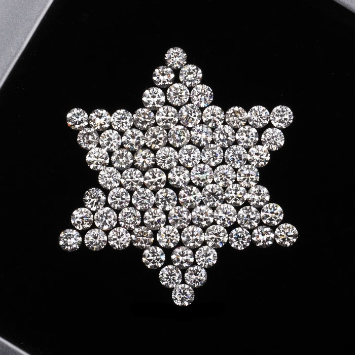 1.4 MM Natural White Round Brilliant Cut Diamond Natural Loose Diamond For Earring