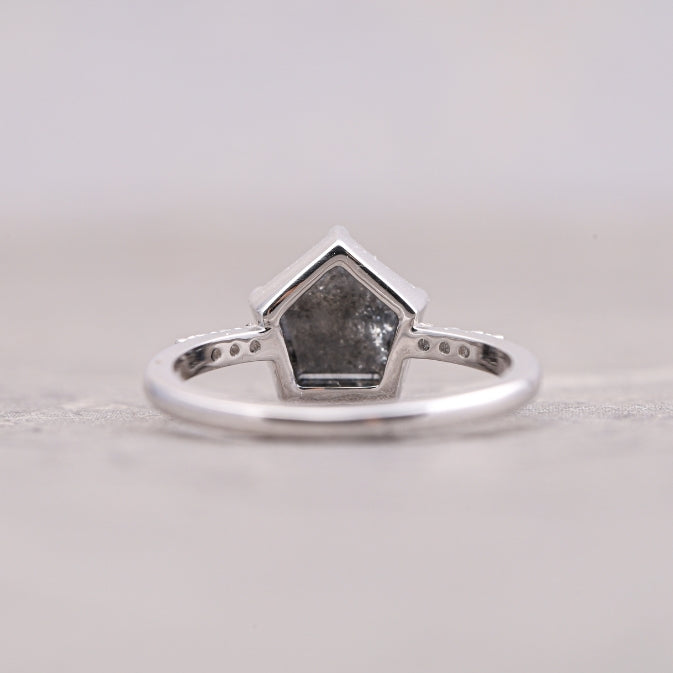 Diamond Pentagon Engagement Ring
