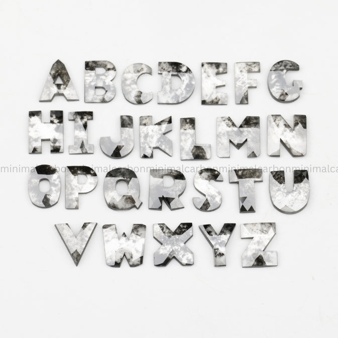 Alphabets Shaped Salt And Pepper Diamond