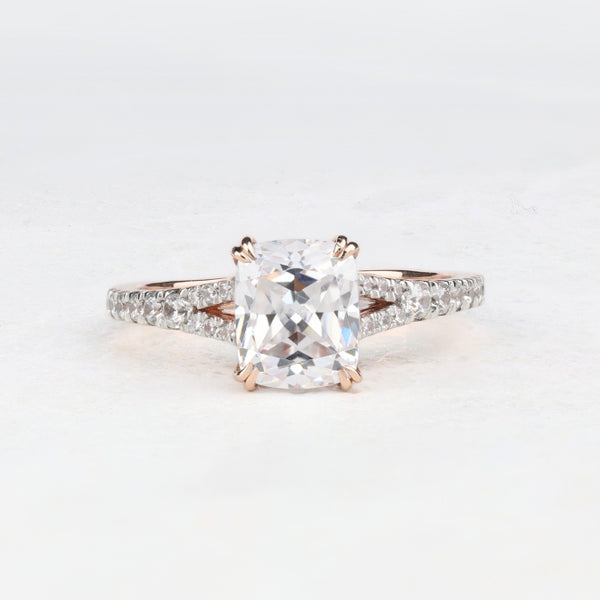 Radiant Cut Moissanite Engagement Ring