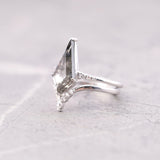 Geometric engagement ring