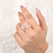 Radiant Cut Moissanite Engagement Ring