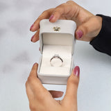 Princess Cut Lab Diamond Three Stone Ring