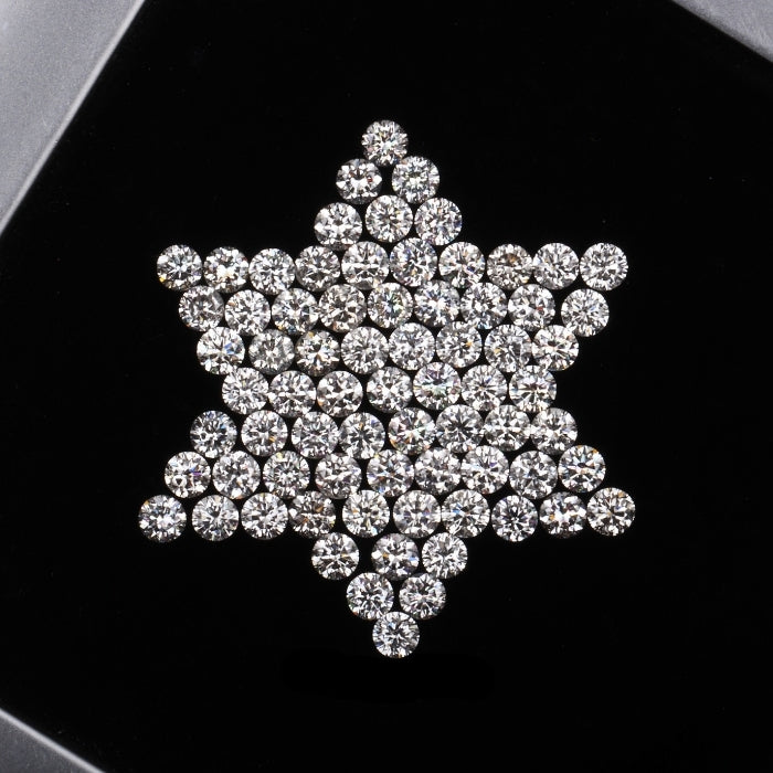 1.4 MM Natural White Round Brilliant Cut Diamond Natural Loose Diamond For Earring & Ring