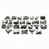 Alphabets Shaped Salt And Pepper Diamond