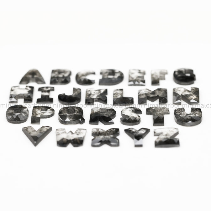 Alphabets Shaped Salt And Pepper Diamond