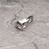 Natural Black Diamond Triangle Necklace