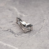 Natural Black Diamond Triangle Necklace