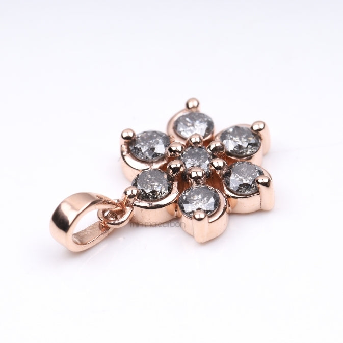 Floral Pendant Cluster Pendant - Minimal Carbon
