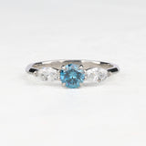 Three Stone Round Brilliant Cut Diamond Engagement Ring