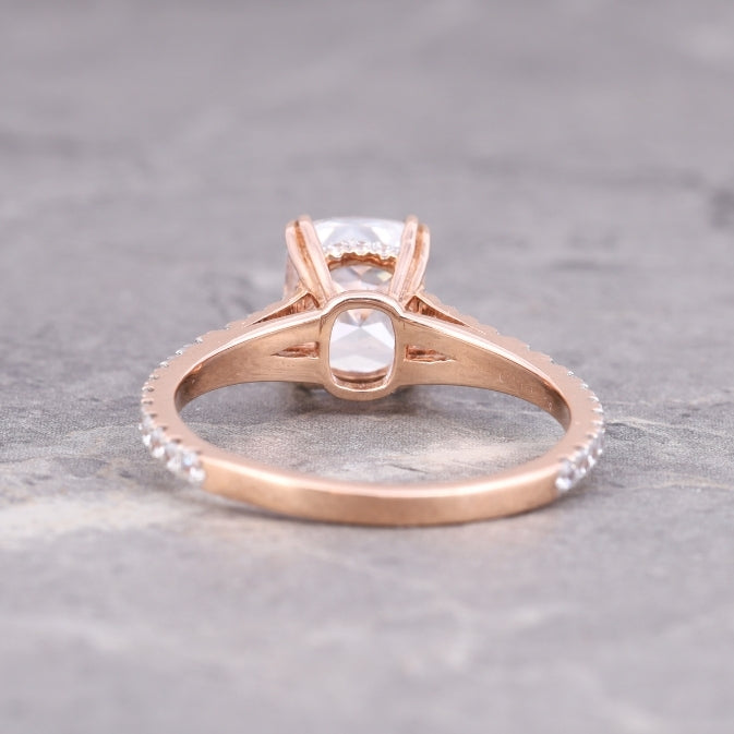 Radiant Cut Moissanite Engagement Ring