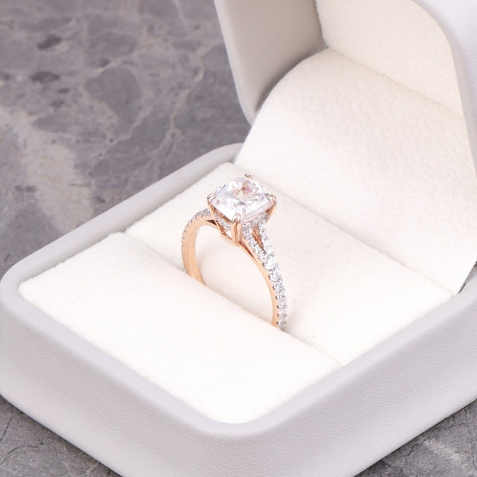 Hidden Halo Wedding Ring