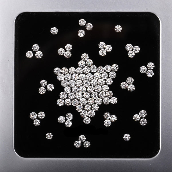 1.5 MM Natural White Round Brilliant Cut Diamond Natural Loose Diamond For Earring & Ring