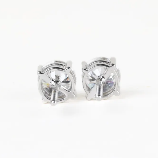 lab grown diamond stud earrings