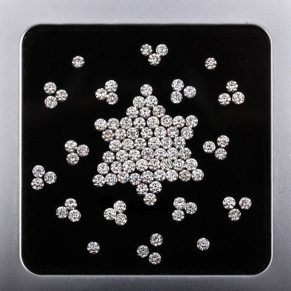 2.0 MM Natural White Round Brilliant Cut Diamond Natural Loose Diamond