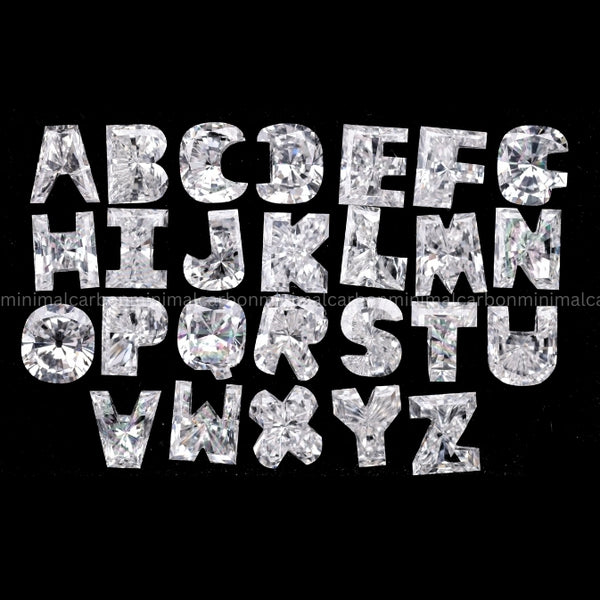 Alphabets Shaped Lab Grown Diamond