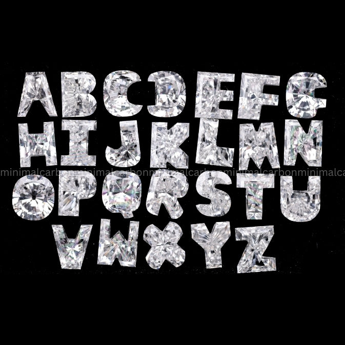 Alphabets Shaped Lab Grown Diamond