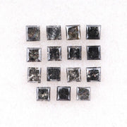 3.00 MM Princess Cut Salt And Pepper Melee Diamond | Minimal Carbon