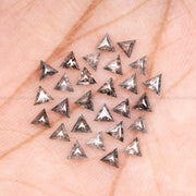 3.00 MM Triangle Cut Salt & Pepper Loose Diamond