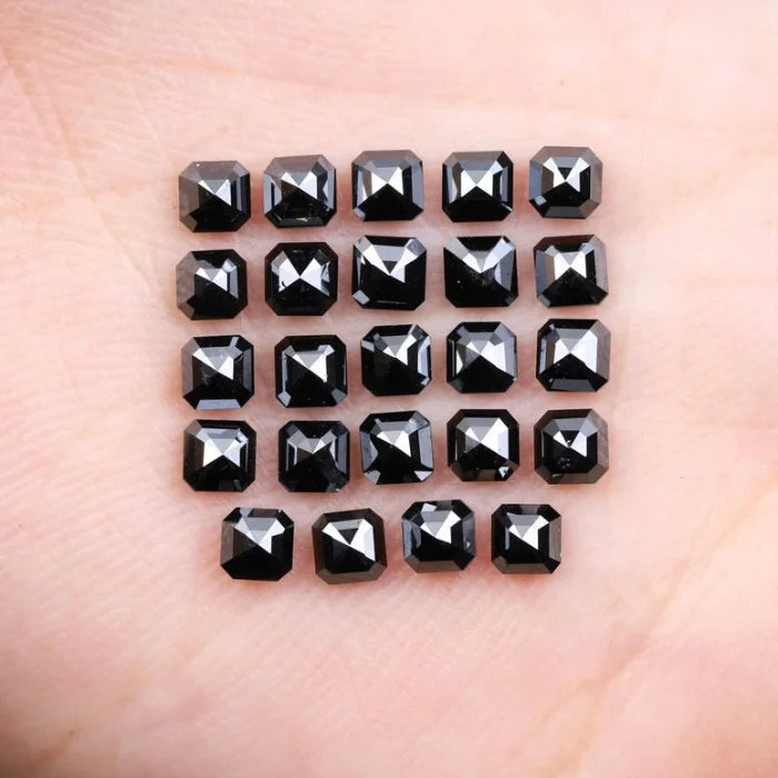 3.00 X 2.20 MM, Emerald Cut Salt And Pepper Diamond