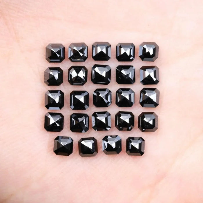 3.00 X 2.20 MM, Emerald Cut Salt And Pepper Diamond