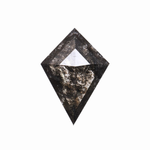 3.04 CT Natural Salt and Pepper Kite Cut Diamond - Minimal Carbon