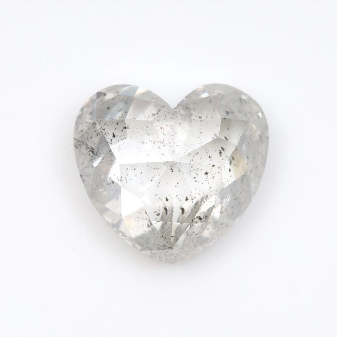 3.06 CT Salt And Pepper Heart Shape Diamond