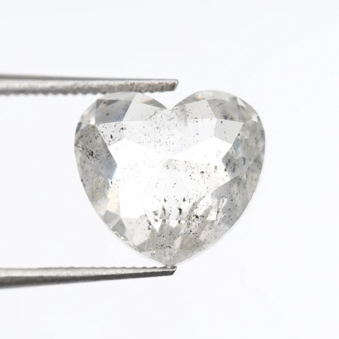 3.06 CT Salt And Pepper Heart Shape Diamond