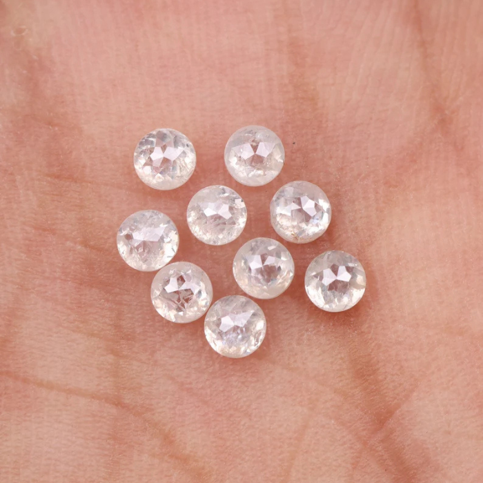 3.0 MM White Milky Round Tambuli Cut 02