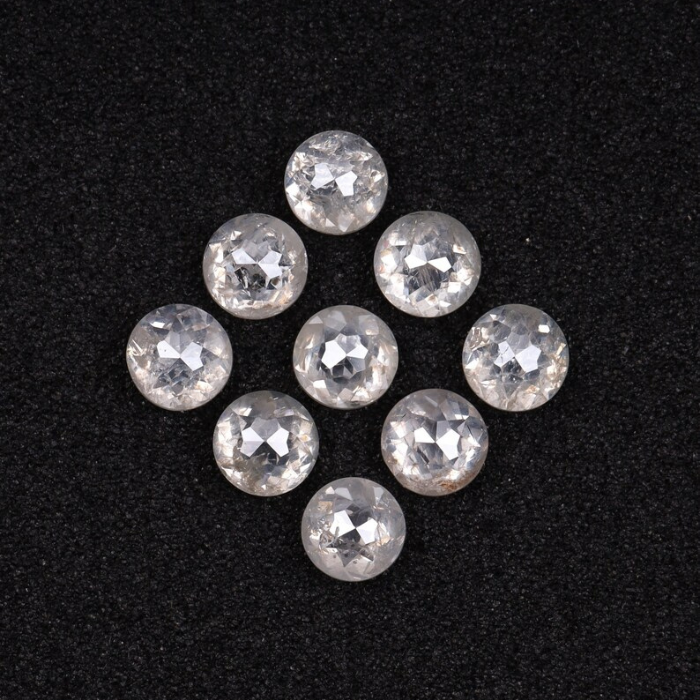 3.0 MM White Milky Round Tambuli Cut 06