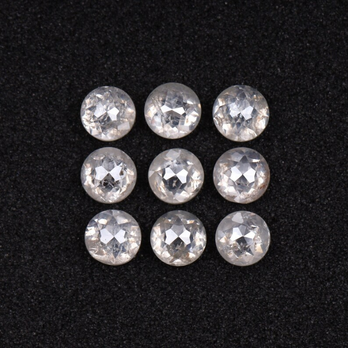 3.0 MM White Milky Round Tambuli Cut 07