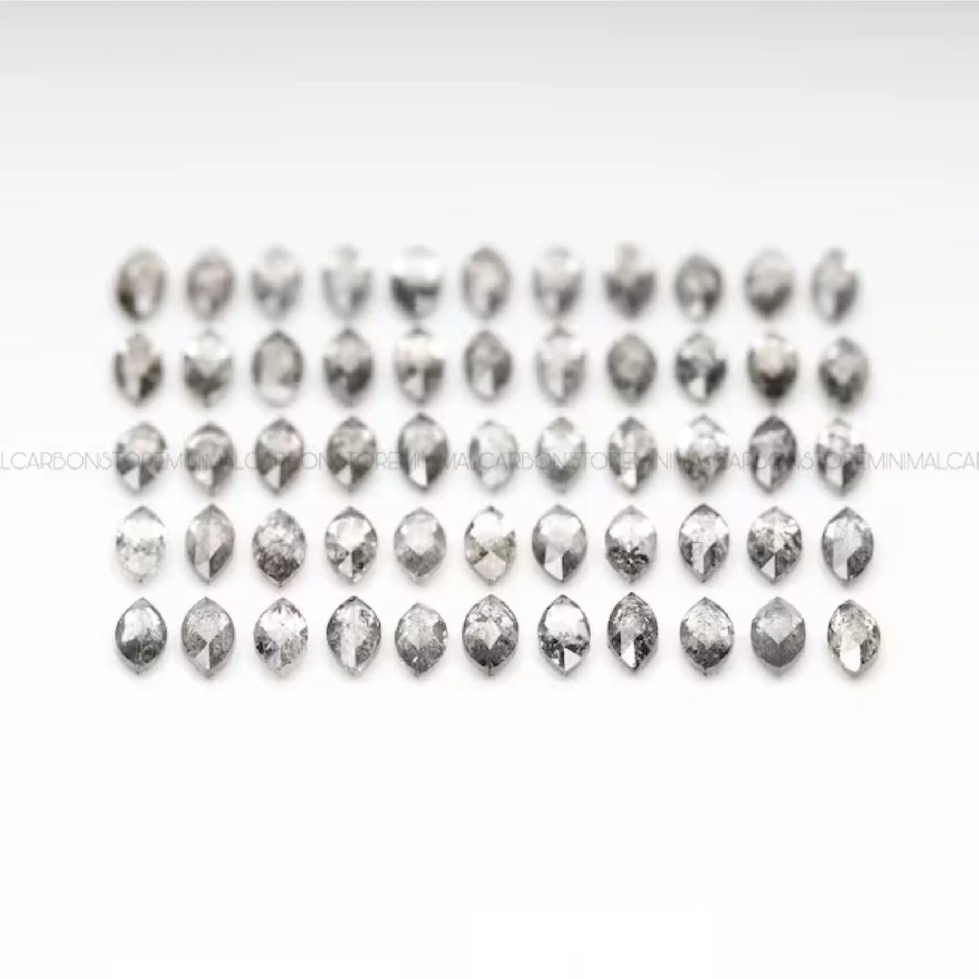 3.0 X 1.5 MM Salt and Pepper Marquise Cut Diamond