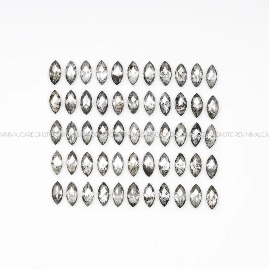3.0 X 1.5 MM Salt and Pepper Marquise Cut Diamond