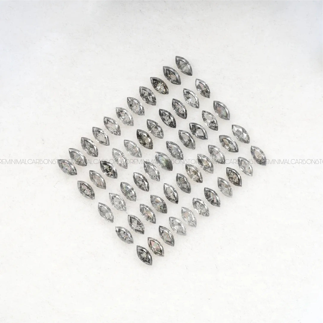 3.0 X 1.5 MM Salt and Pepper Marquise Cut Diamond