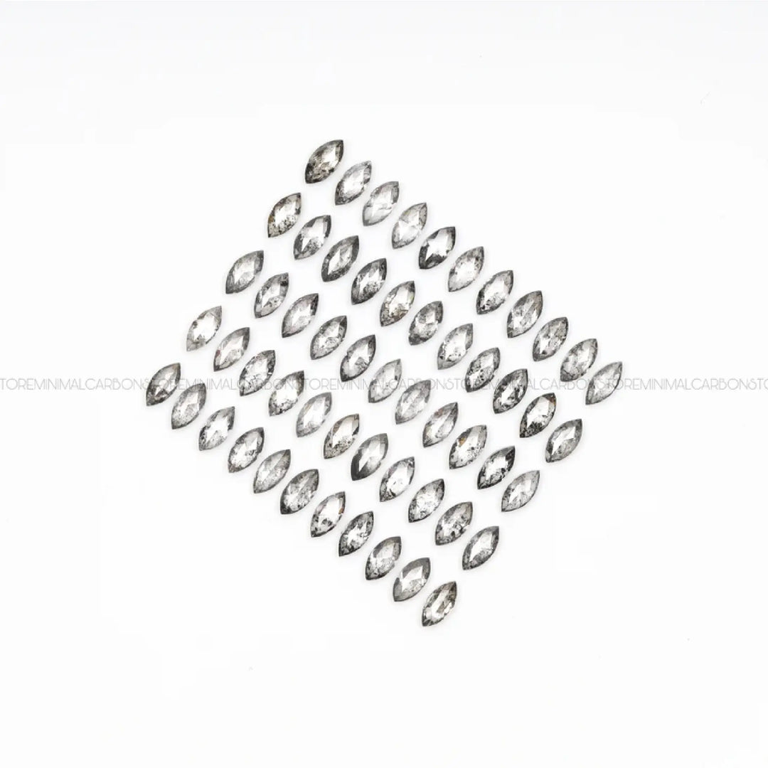 3.0 X 1.5 MM Salt and Pepper Marquise Cut Diamond