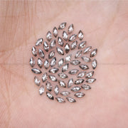3.0 X 1.5 MM Salt and Pepper Marquise Cut Diamond - Minimal Carbon