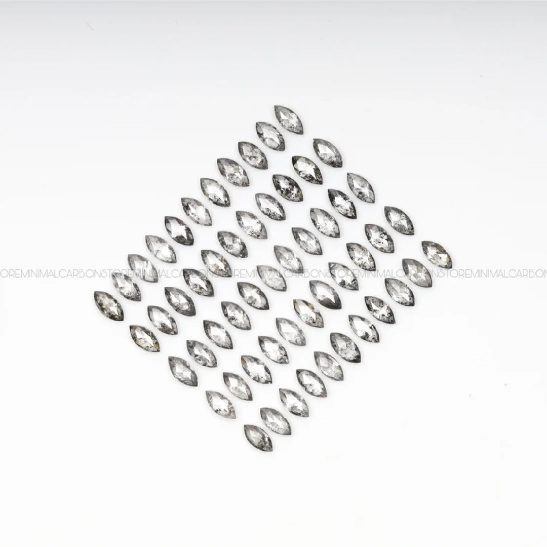 3.0 X 1.5 MM Salt and Pepper Marquise Cut Diamond