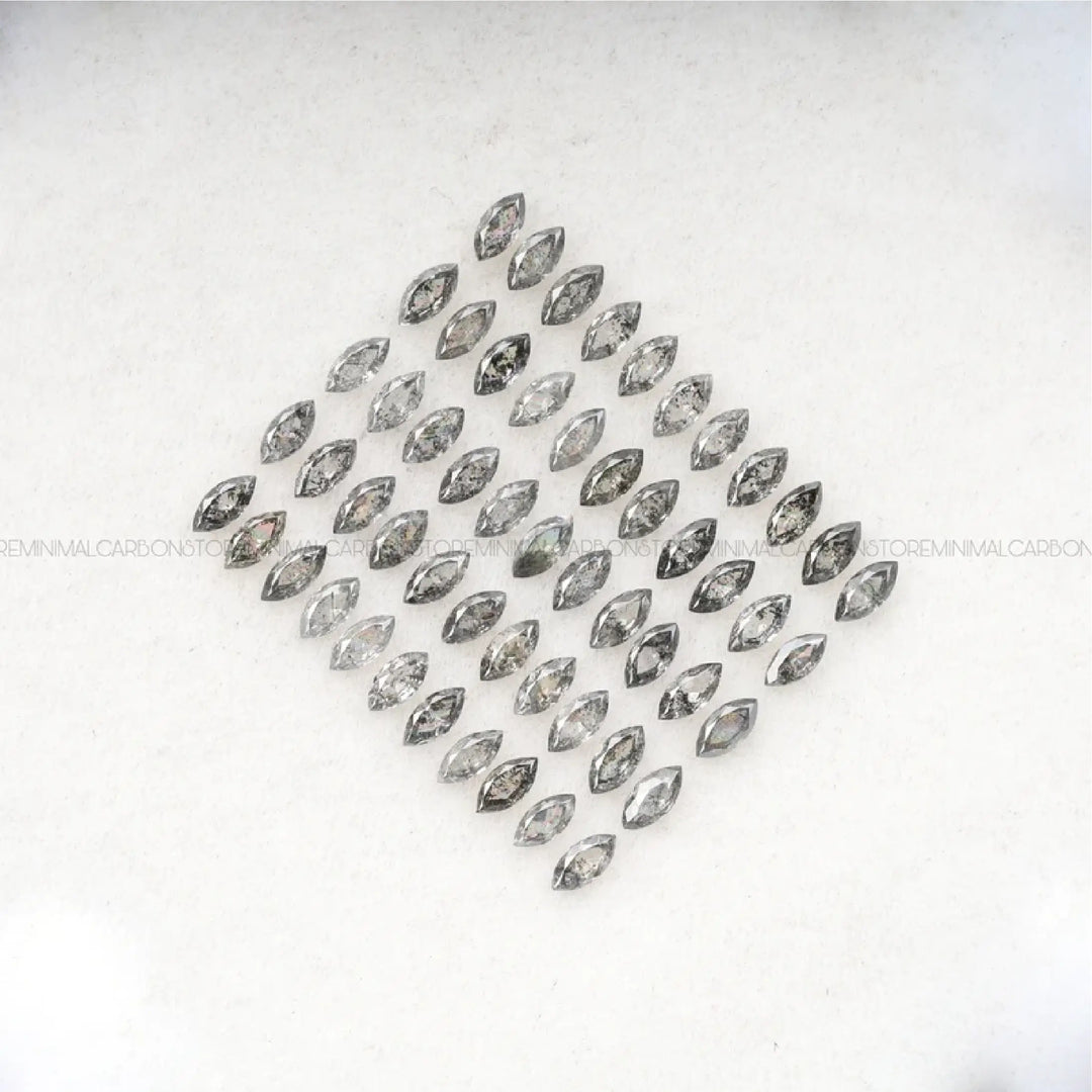 3.0 X 1.5 MM Salt and Pepper Marquise Cut Diamond