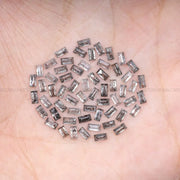 3.0 X 2.0 MM, Baguette Cut Salt And Pepper Diamond