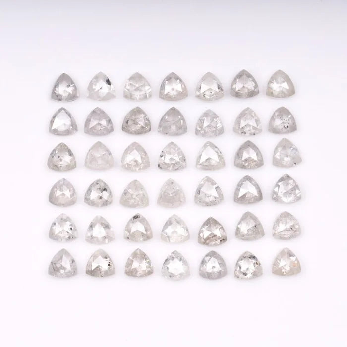 3.00 MM, Trillion Cut Salt And Pepper Diamond