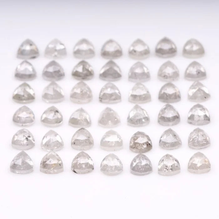 3.00 MM, Trillion Cut Salt And Pepper Diamond