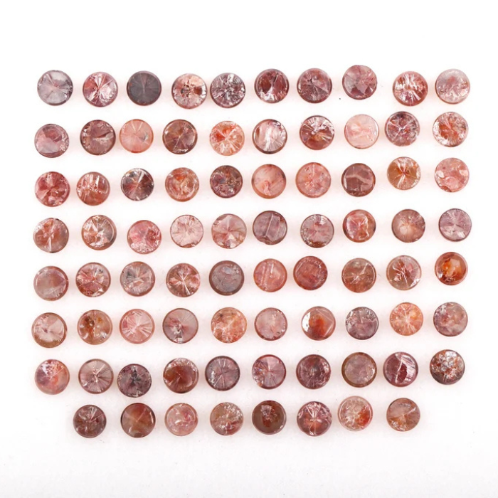 3.0 mm Round Rose Natural Enhanced Reddish Color Diamond