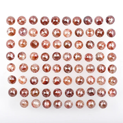 3.0 mm Round Rose Natural Enhanced Reddish Color Diamond