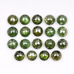 3.0 mm Round Tambuli Cut Enhanced Green Natural Diamond