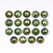 3.0 mm Round Tambuli Cut Enhanced Green Natural Diamond