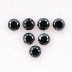 3.1 MM to 3.5 MM Enhanced Black Round Brilliant Cut Diamonds