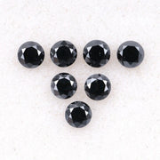 3.1 MM to 3.5 MM Enhanced Black Round Brilliant Cut Diamonds