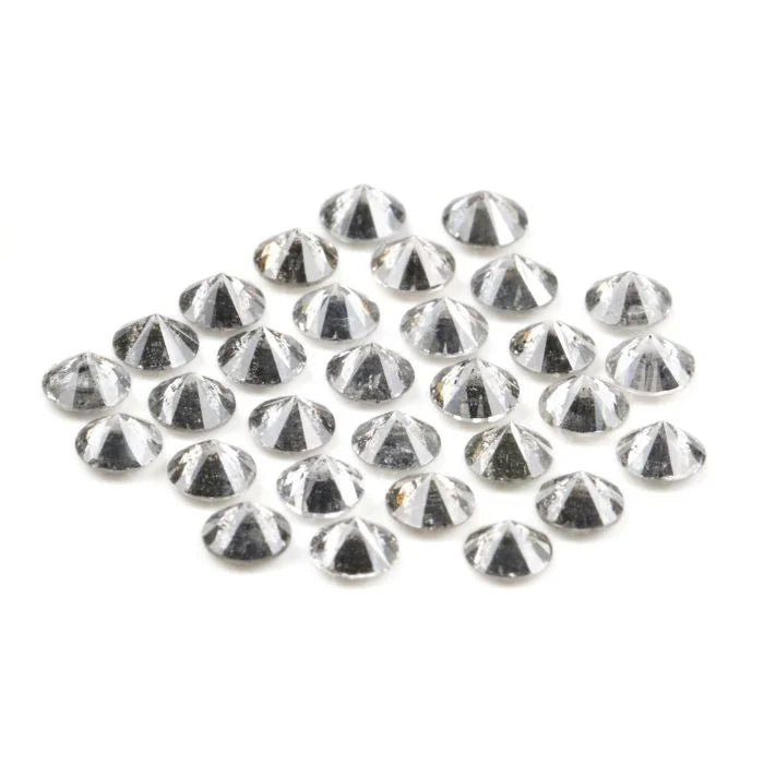 3.20 MM Round Brilliant Cut Salt & Pepper Melee Diamond