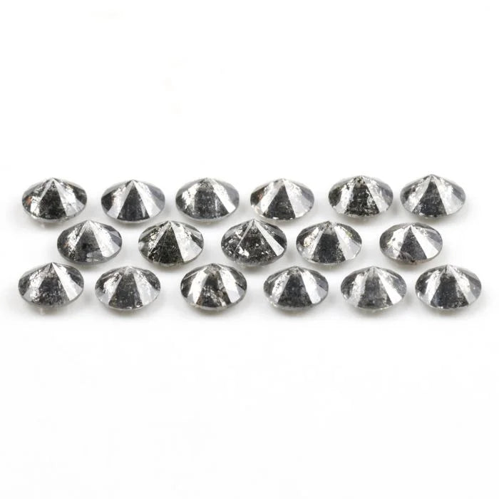 3.30 MM Round Brilliant Cut Salt & Pepper Melee Diamond