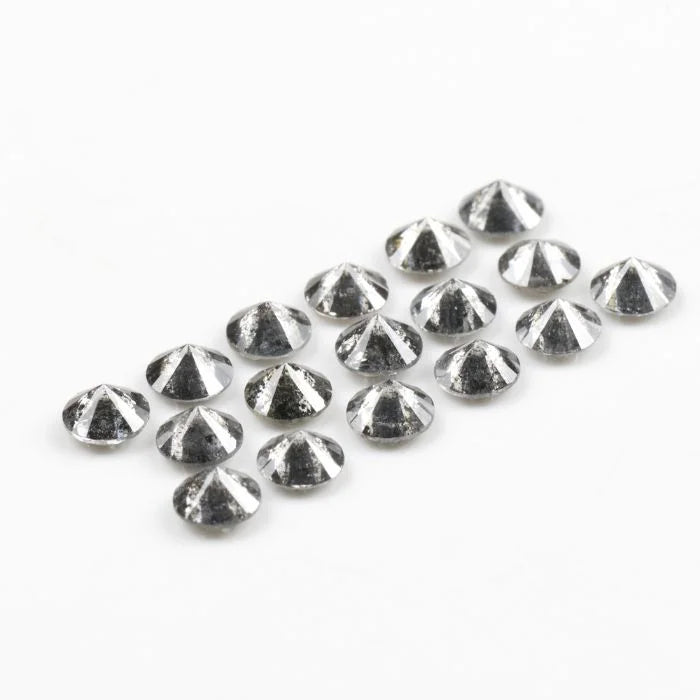 3.30 MM Round Brilliant Cut Salt & Pepper Melee Diamond